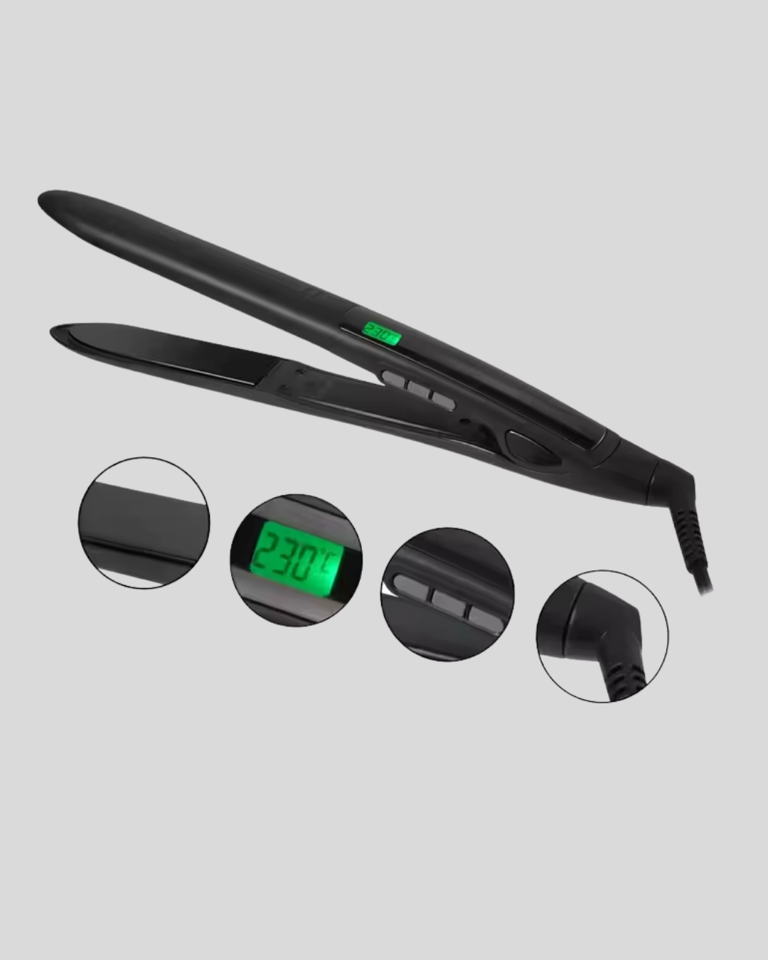 Modern teknolojiyle donatılmış Isı Ayarlı Saç Düzleştirici