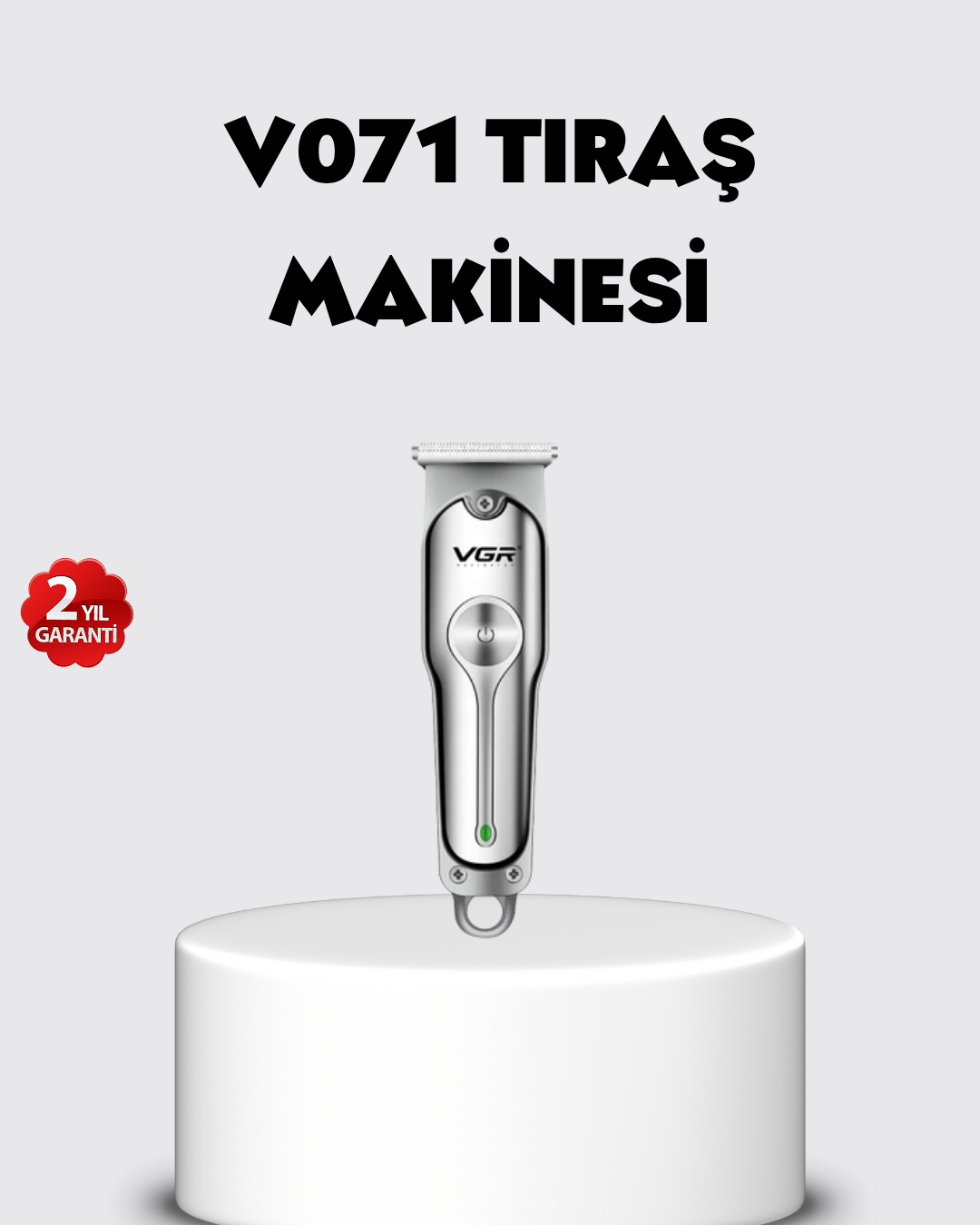 Şarjlı Gümüş Tıraş Makinesi – 3 Farklı Başlıklı 120 Dakika Çalışma Süreli Cilt Dostu Erkek Bakım Cihazı