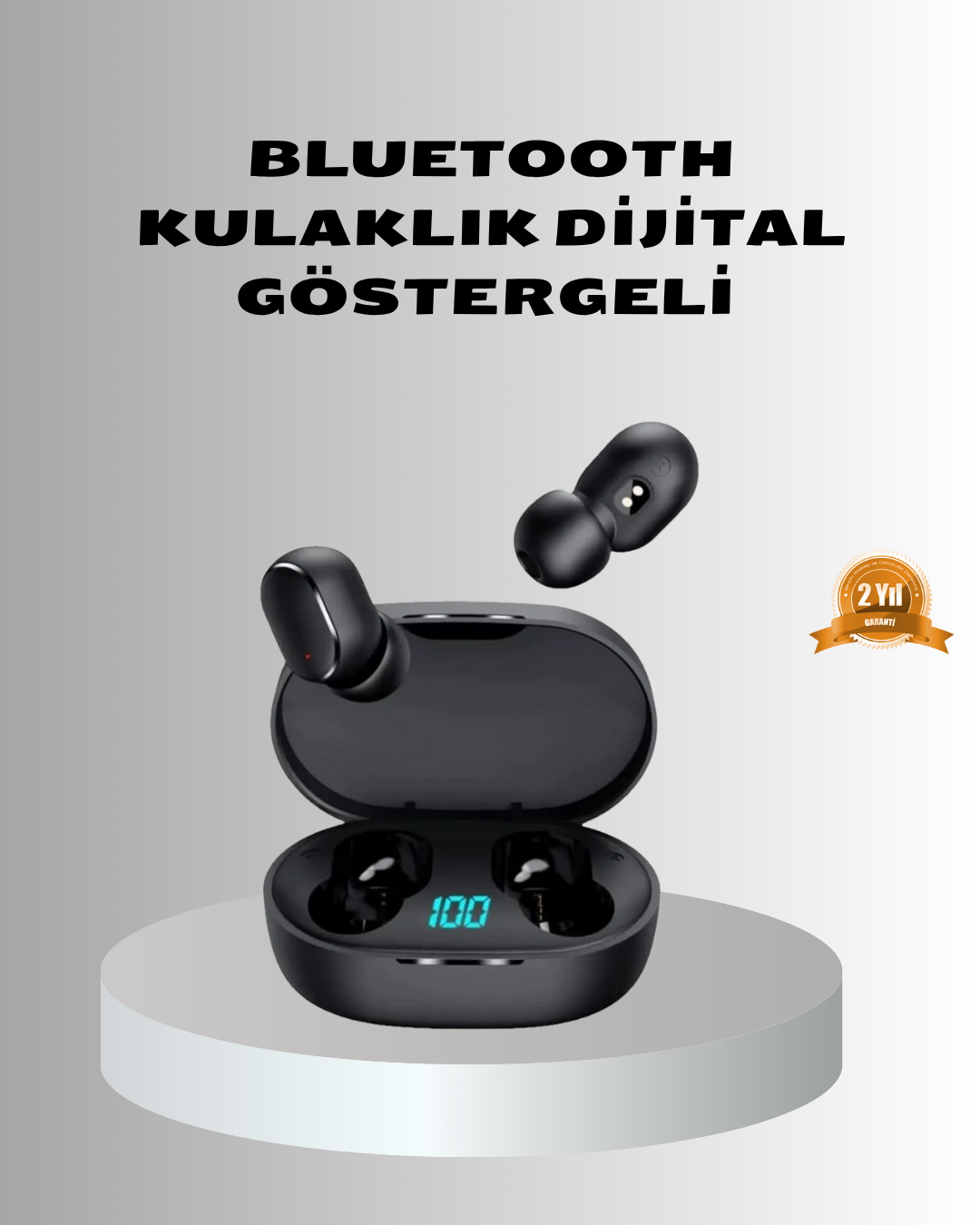 Bluetooth Kulaklık – Gürültü Önleyici Mikrofonlu Uzun Pil Ömürlü Kablosuz Kulaklık