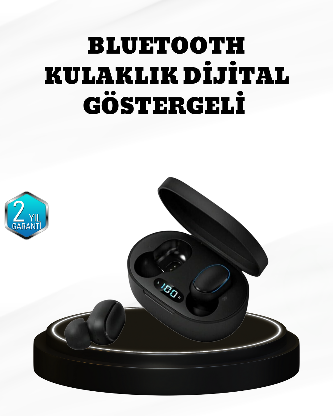 Kablosuz Bluetooth Kulaklık – Gürültü Önleyici Suya Dayanıklı Mikrofonlu Uzun Pil Ömürlü