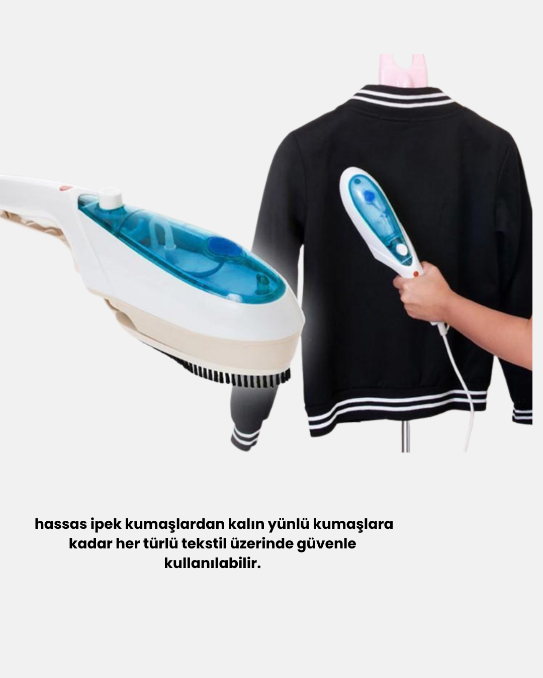 hızlı ısınma özelliğiyle ütüye hazır olma süresini minimuma indirir. Güçlü buhar püskürtme sistemi