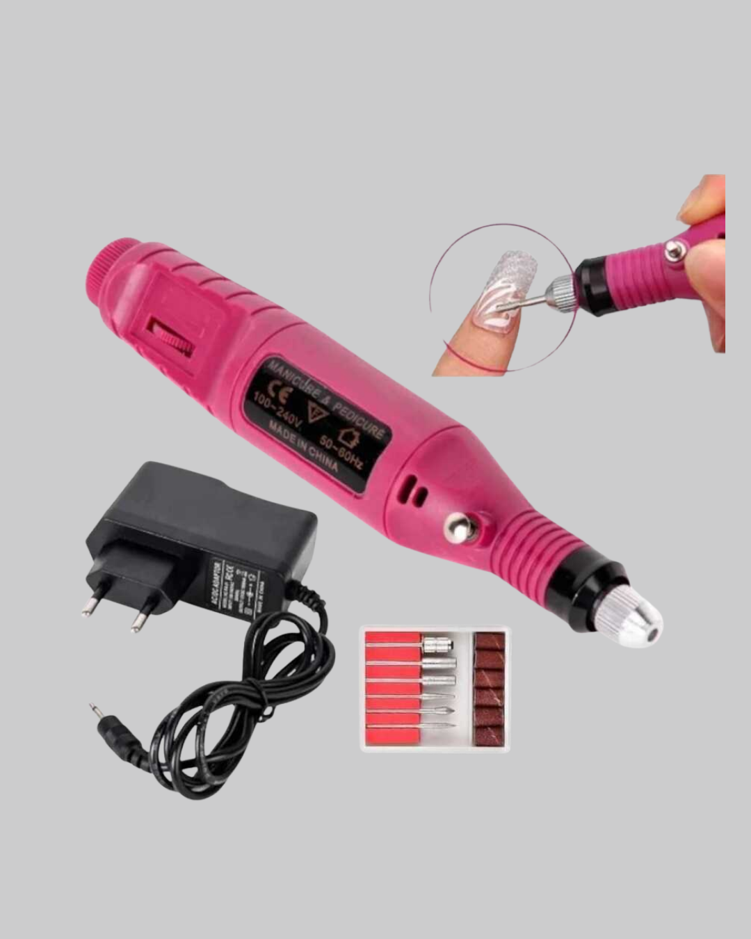 Güzellik merkezlerinde kullanılan profesyonel performansı artık evinize taşıyın! USB Şarjlı 99.000 RPM Tırnak Matkap Makinesi