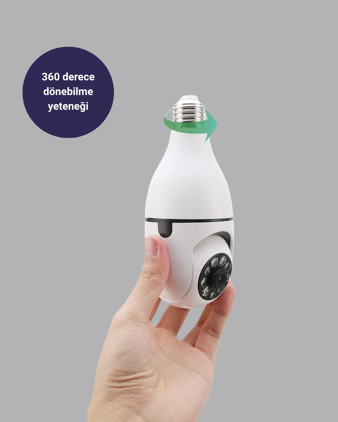 gelişmiş izleme özellikleriyle ev veya iş yerinizin her köşesini görüntülemenizi sağlar.Kameranın PTZ (Pan-Tilt-Zoom) sistemi