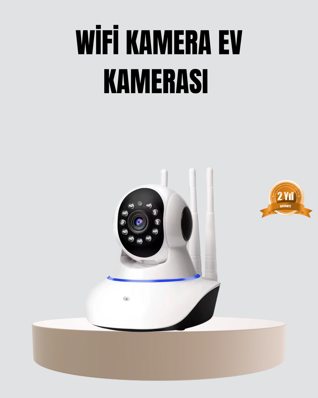 HD IP Kamera – Gece Görüşlü Hareket Sensörlü Mobil Takip ve Çift Yönlü Ses