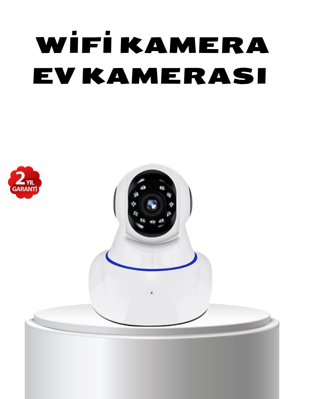 Full HD Akıllı IP Kamera – Gece Görüşlü Hareket Sensörlü Çift Yönlü Ses ve Online Kayıt Özellikli