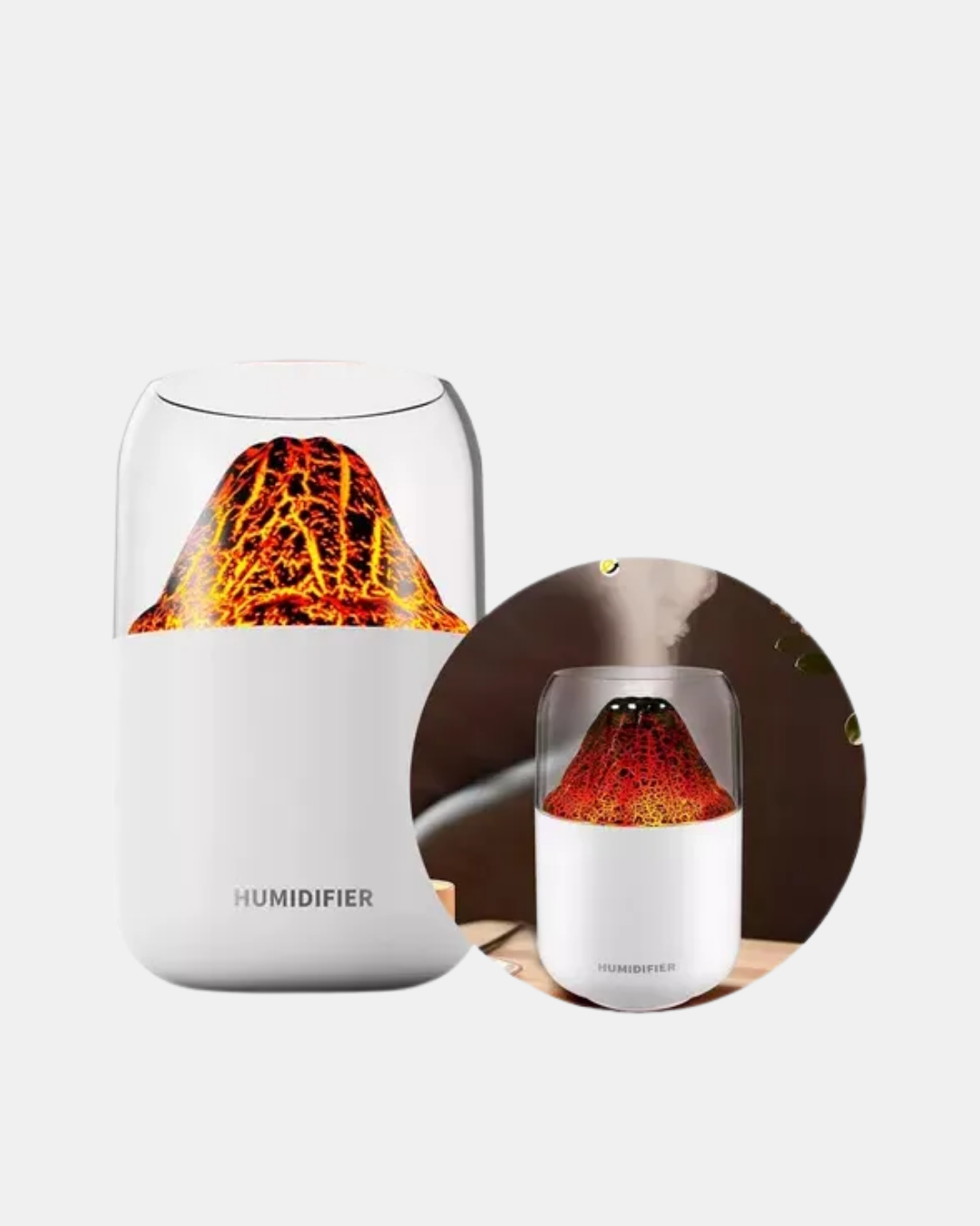 Modern yaşam alanlarına doğallık kazandırın! Ultrasonik Alev Efektli Aromaterapi Difüzörü USB Şarjlı ve Otomatik Kapanma Özellikli