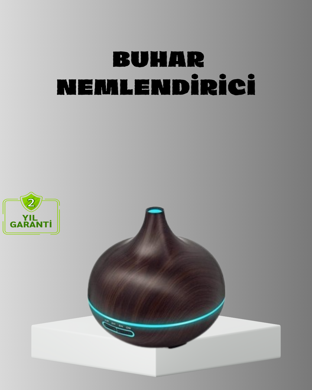 Aromaterapi Difüzörü 550 ml Ultrasonik Nemlendirici Otomatik Kapanma Özellikli