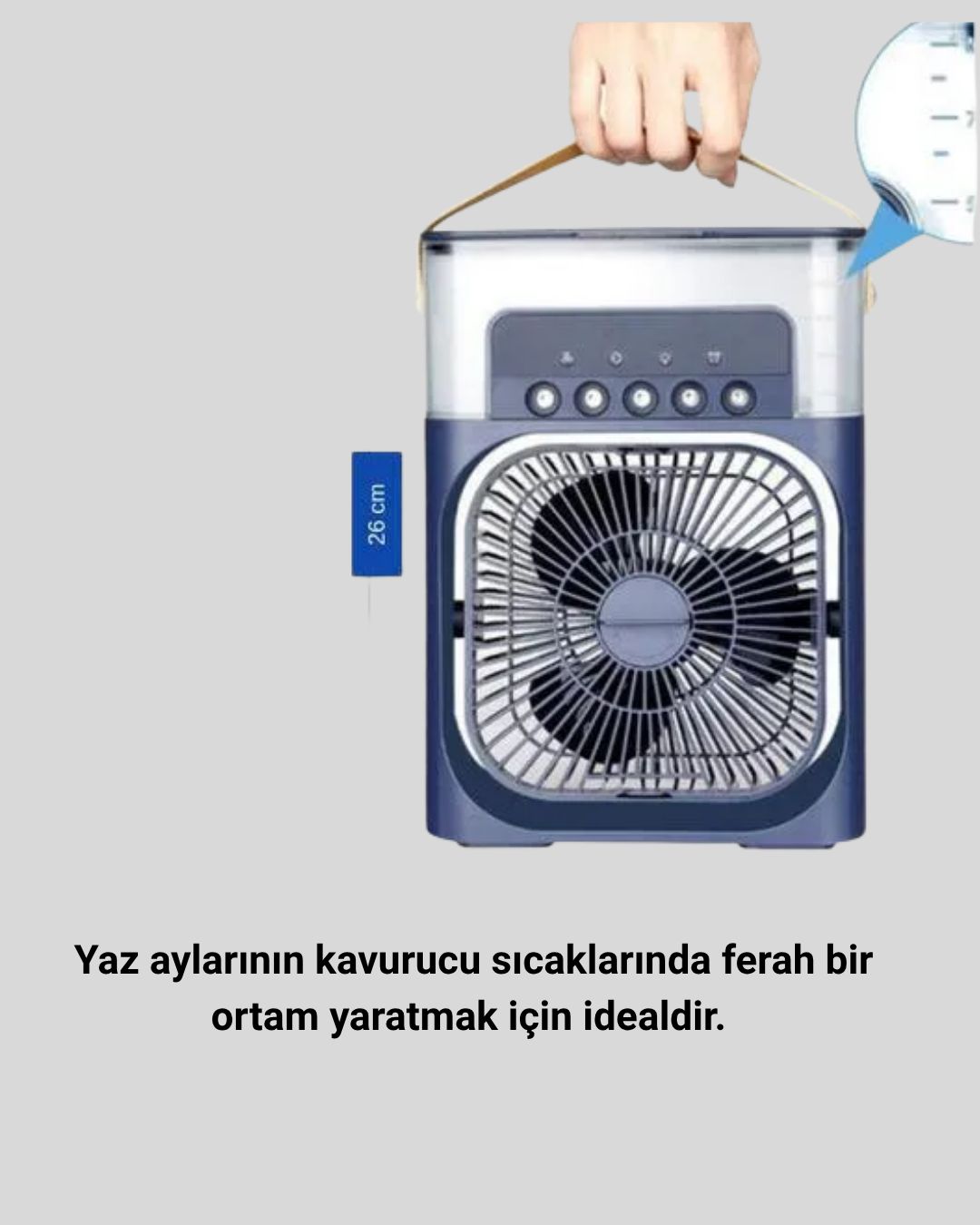 ofiste ya da yatak odasında fark yaratacak bir serinlik deneyimi!Bu sessiz çalışan Turbo Fan