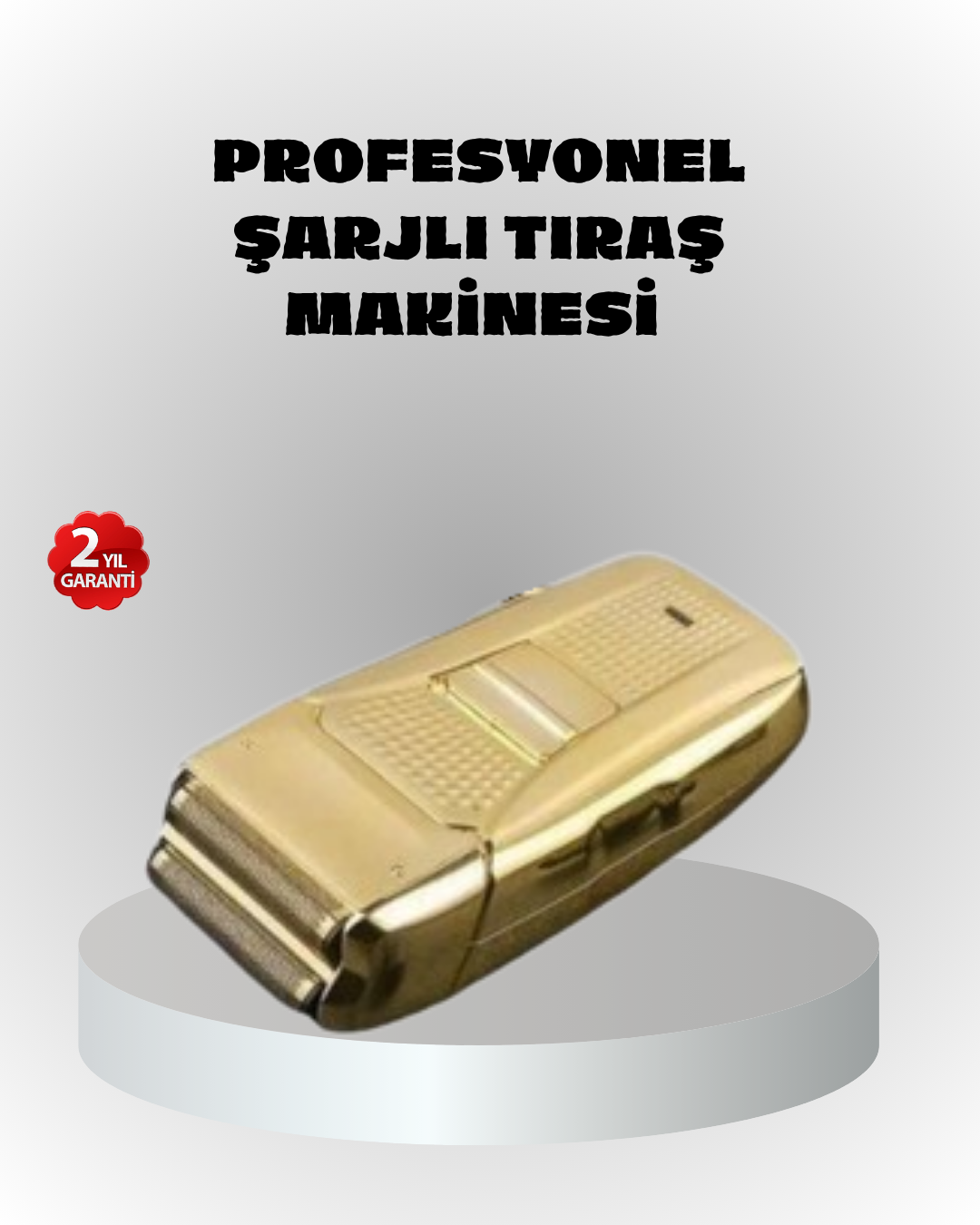 Profesyonel Erkek Tıraş Makinesi Islak Kuru Kullanım ve Şarjlı Sistem