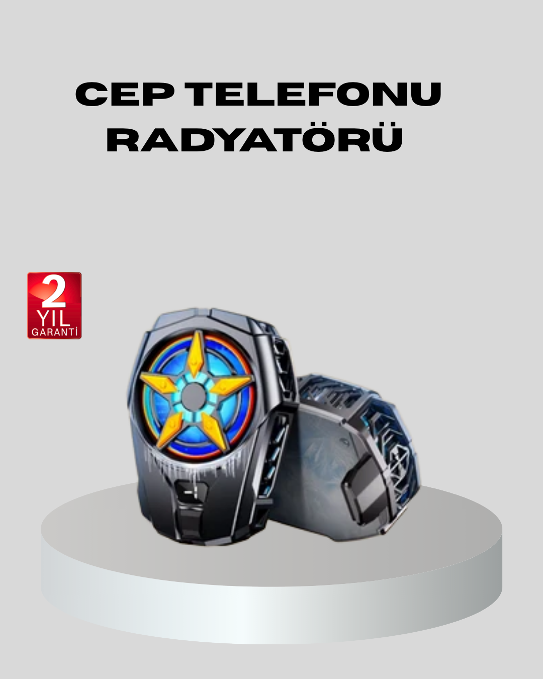 Telefon Soğutucu Radyatör Type-C Bağlantılı 2 Kademeli Dijital Kontrollü