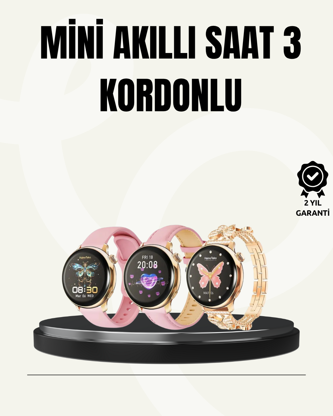 Akıllı Saat – Şık Tasarım Uzun Pil Ömrü ve Su Geçirmez Özellik