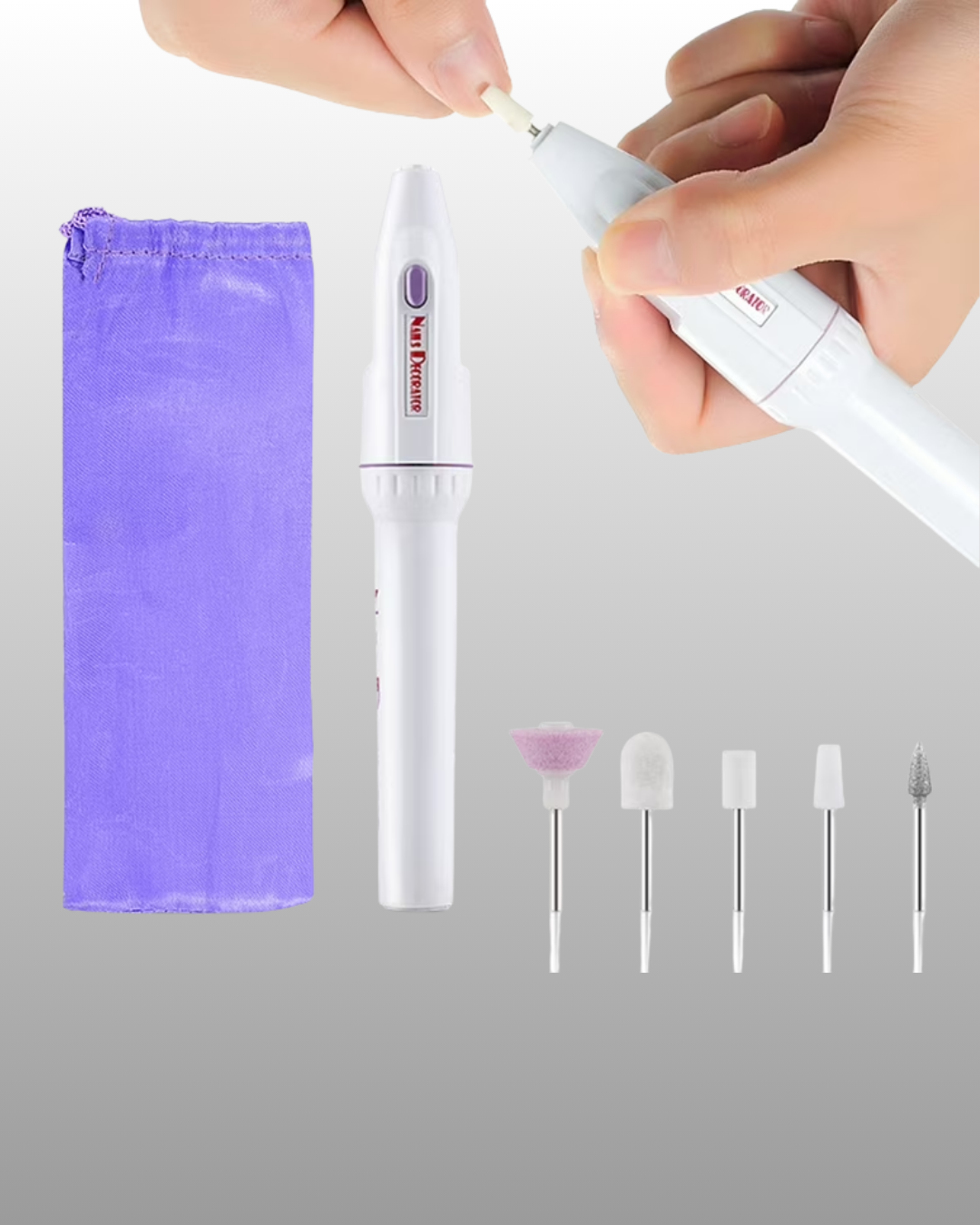 Kusursuz manikür ve pedikür deneyimi için geliştirilen Profesyonel Elektrikli Tırnak Matkap Seti