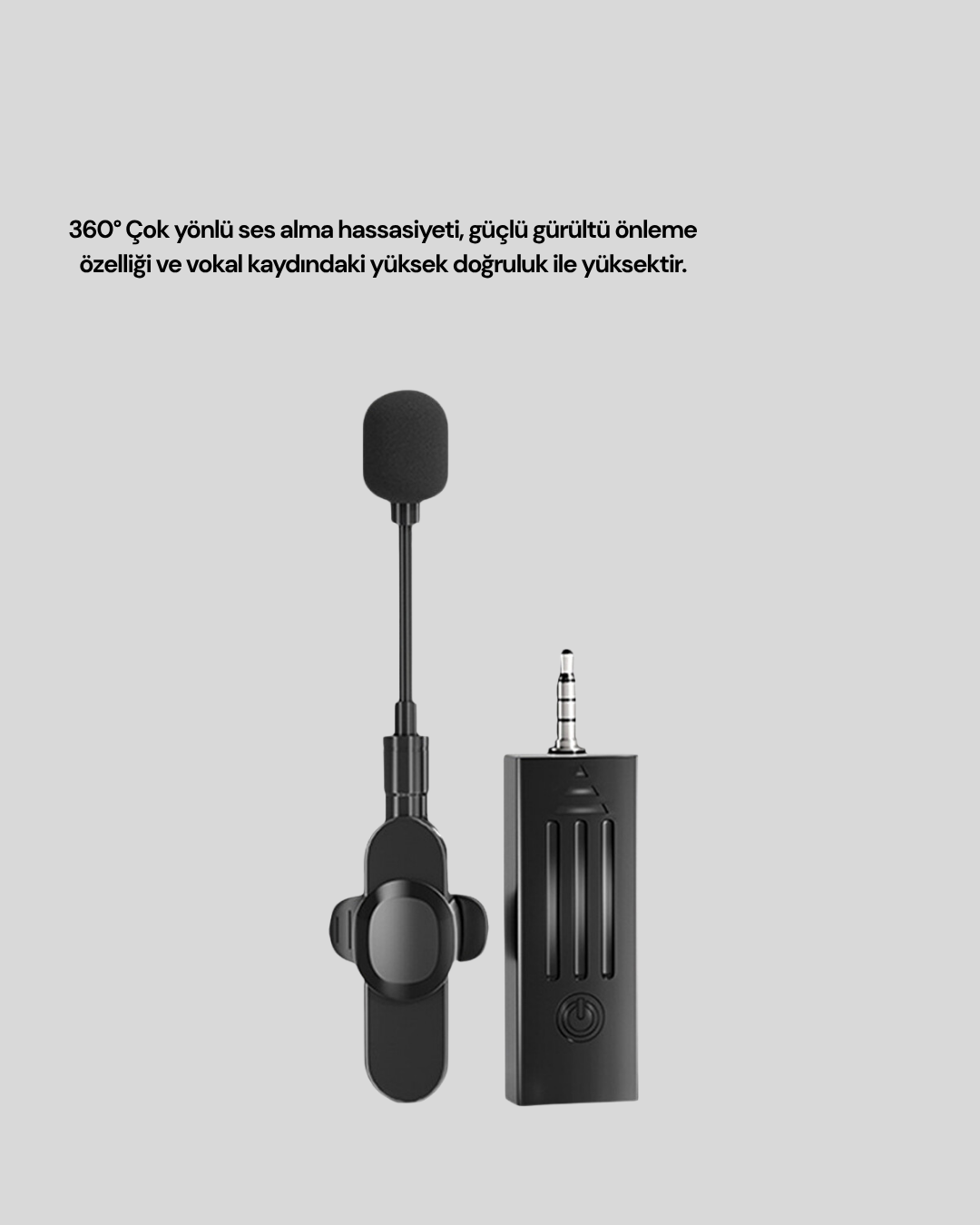 Profesyonel ses deneyimini her ortamda yaşayın!Bu yüksek performanslı kablosuz yaka mikrofonu