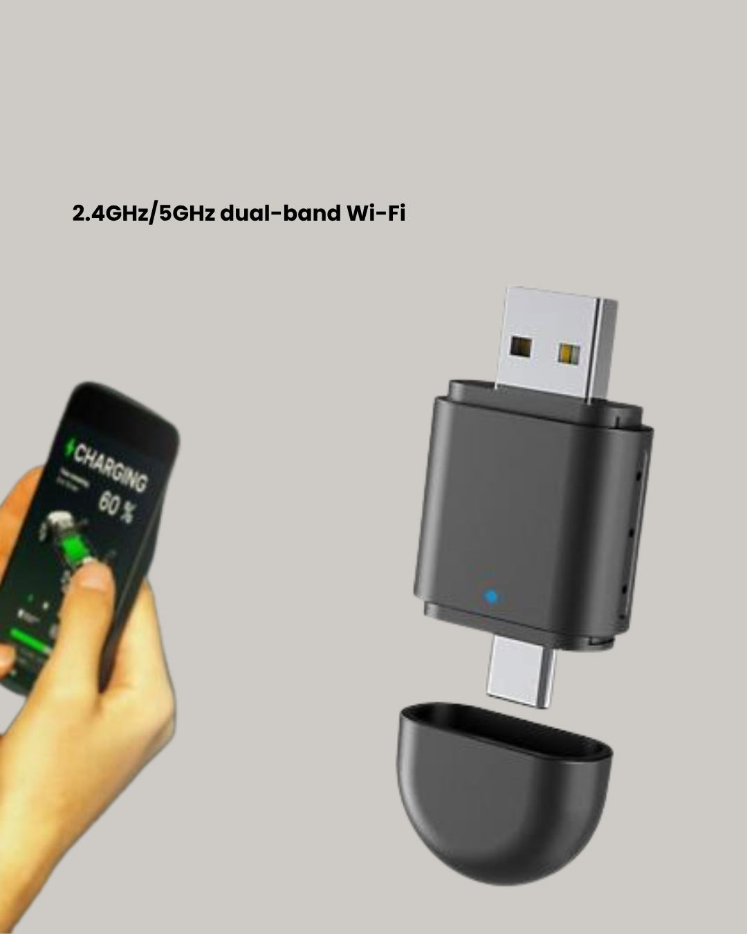 kablolu CarPlay destekli araç sistemlerini saniyeler içinde kablosuz CarPlay ve Android Auto uyumlu hale getirir.Tak & Çalıştır (Plug & Play) özelliği sayesinde kurulum gerektirmez; ek yazılım yüklemeye gerek kalmadan doğrudan kullanılır.USB-A ve Type-C bağlantıları sayesinde hem eski hem de yeni nesil araç teypleriyle tam uyumluluk sunar.Bluetooth 5.4 ve Wi-Fi 6 teknolojileriyle kesintisiz