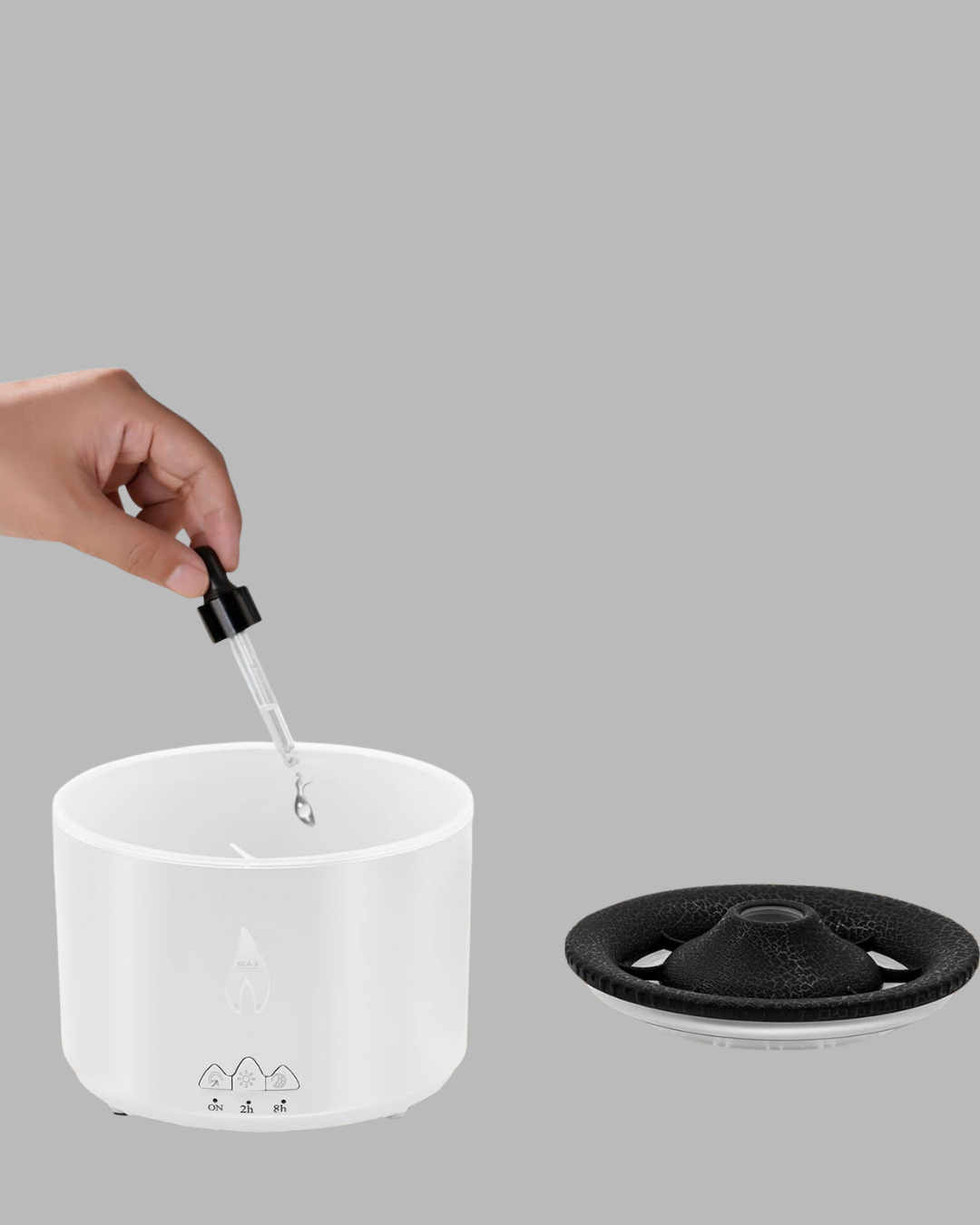 Bu 3D alev ışıklı aromaterapi makinesi