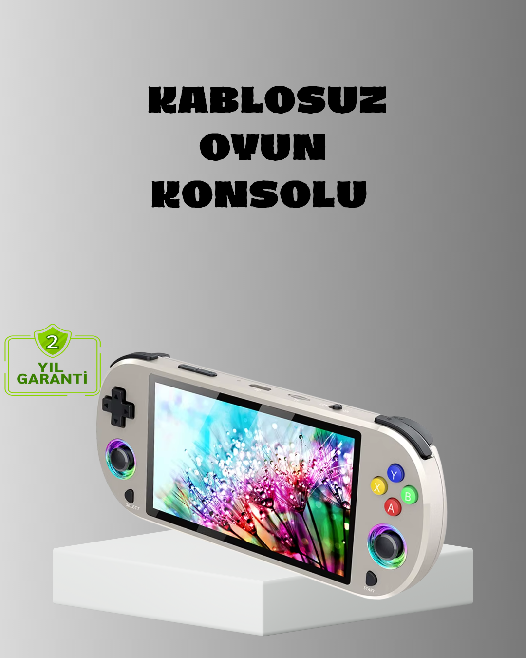 HD Çıkış Destekli Taşınabilir Oyun Konsolu – 5 İnç IPS Ekran RGB Işıklı