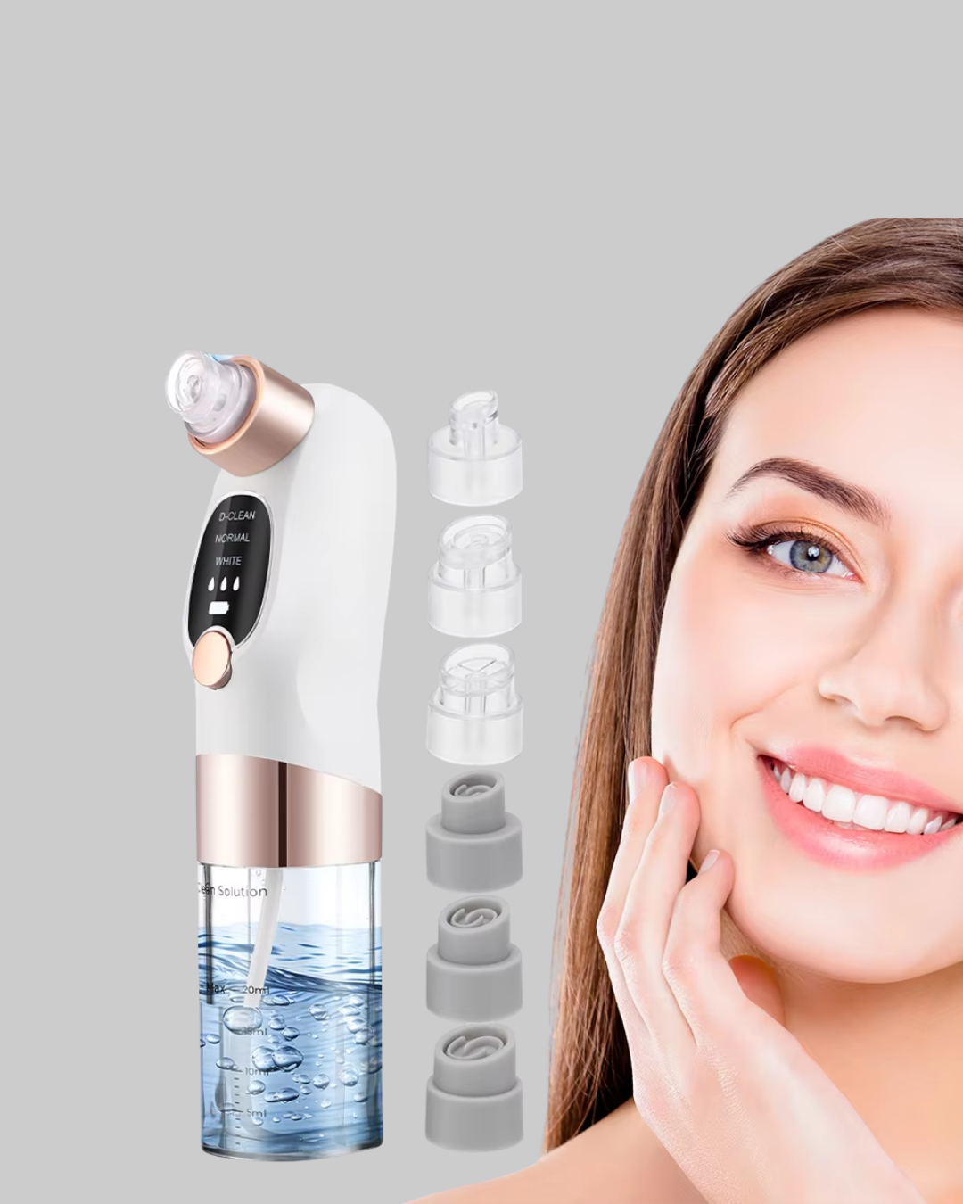 Cildinizin doğal ışıltısını ortaya çıkarmak için tasarlanan bu vakumlu siyah nokta temizleme cihazı