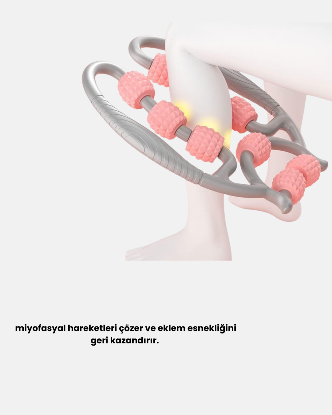 yumuşak silikon malzemeden üretilmiş esnek masaj başlıklarıyla vücudunuza nazik ama etkili bir dokunuş sunar. Kaslarınızı sıkıştırmadan ve rahatsız etmeden çalışarak