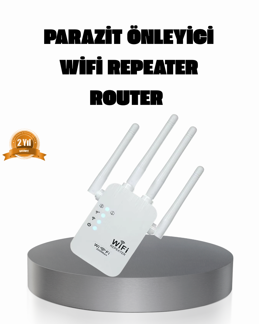 50 Cihaz Destekli 300Mbps Kablosuz Sinyal Güçlendirici RJ45 Kablolu Kullanım