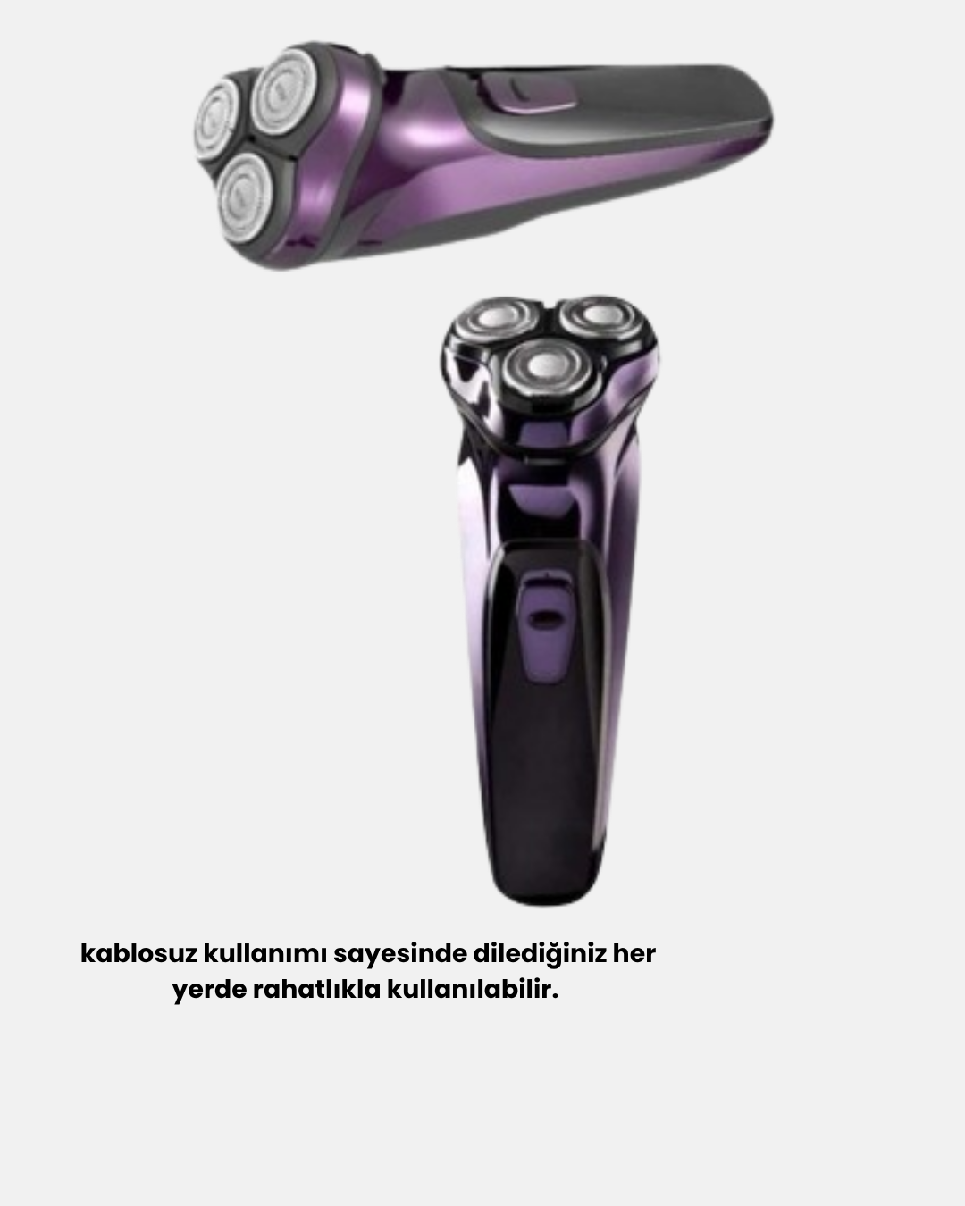 kablosuz kullanım özelliğiyle kişisel bakımda maksimum özgürlük sunar. Evde