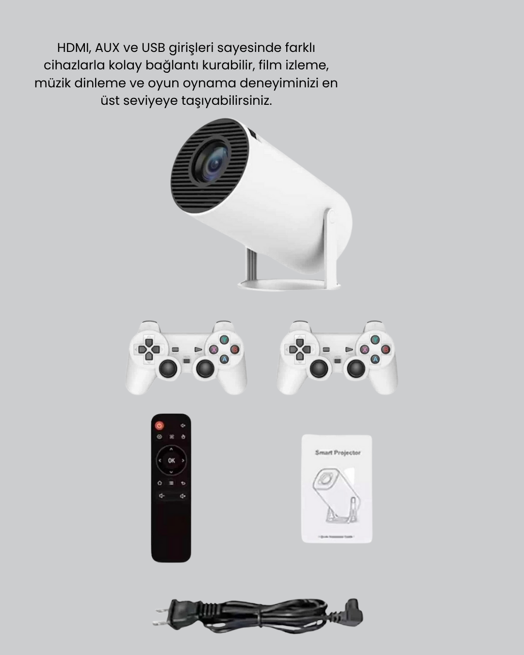 kablosuz kullanım kolaylığı ve yüksek çözünürlüklü görüntü performansını bir araya getirerek ev sineması keyfini her ortamda yaşamanızı sağlar. Wi-Fi 6 teknolojisi sayesinde internet üzerinden yüksek kalite videoları akıcı şekilde izleyebilir