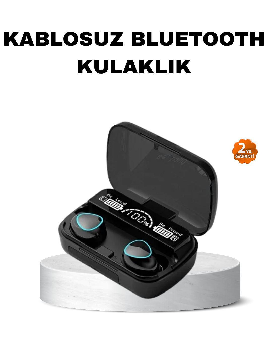 Kablosuz Bluetooth Kulaklık 5.1 Uzun Pil Ömrü Gürültü Engelleme