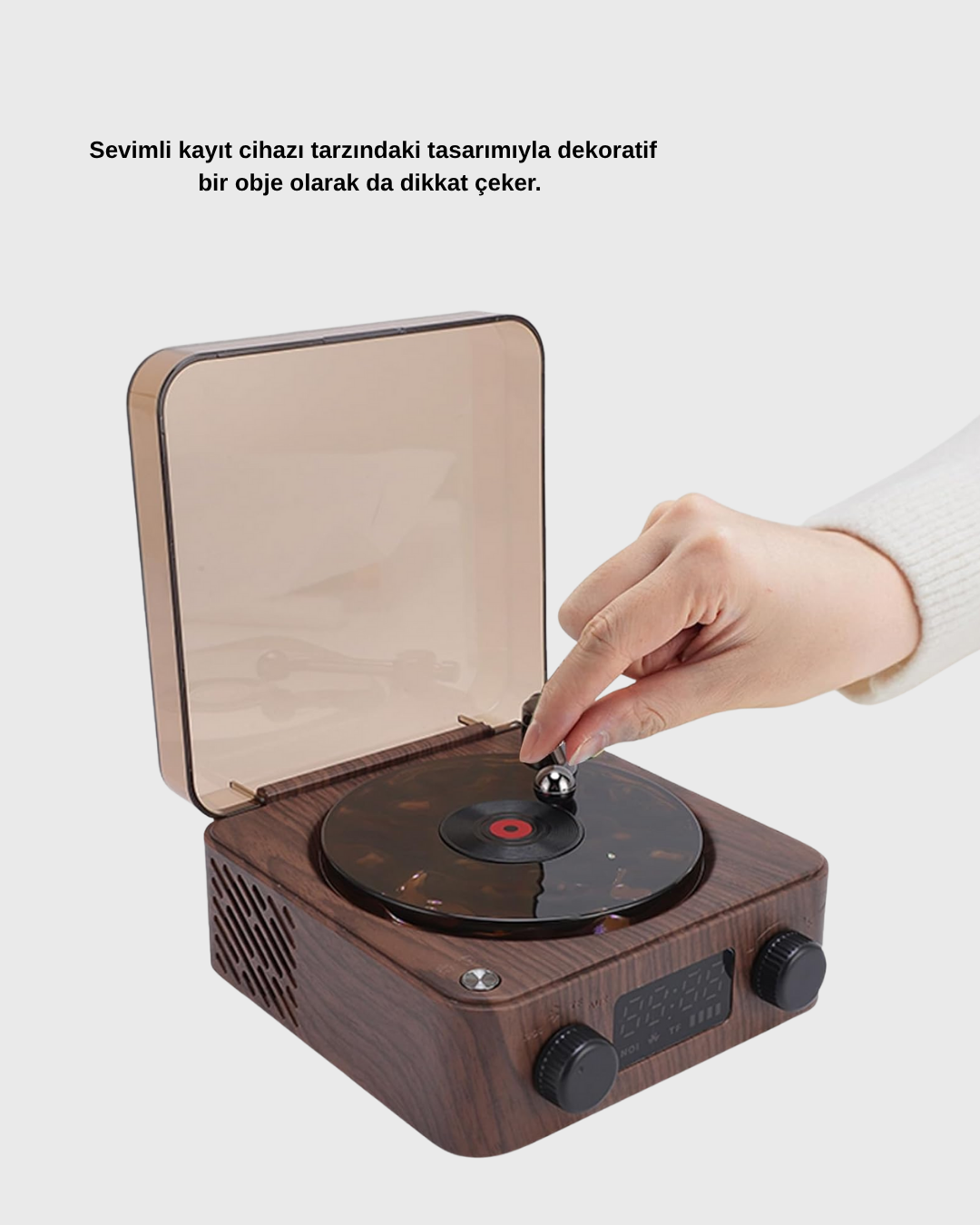 Tek bir cihazla hem ışık hem ses hem de zaman takibini bir araya getiren bu çok fonksiyonlu ürün