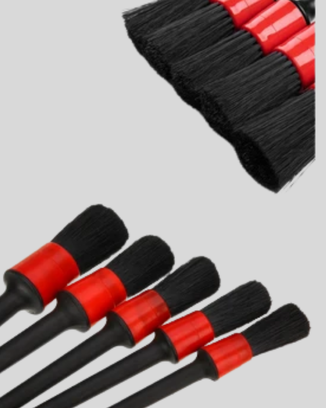 Araç temizliğinde detaylara önem veren kullanıcıların vazgeçilmez yardımcılarından biri olan 5’li detay temizlik fırçası seti