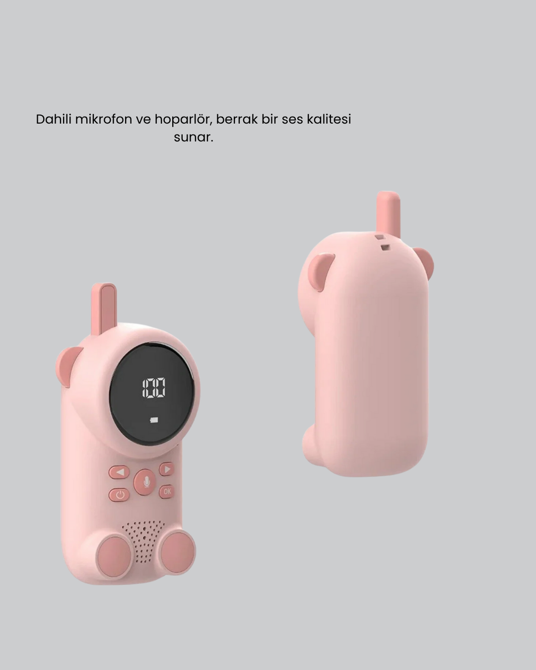 gelişmiş güvenlik özellikleri ve modern tasarımıyla bu bebek telsizi