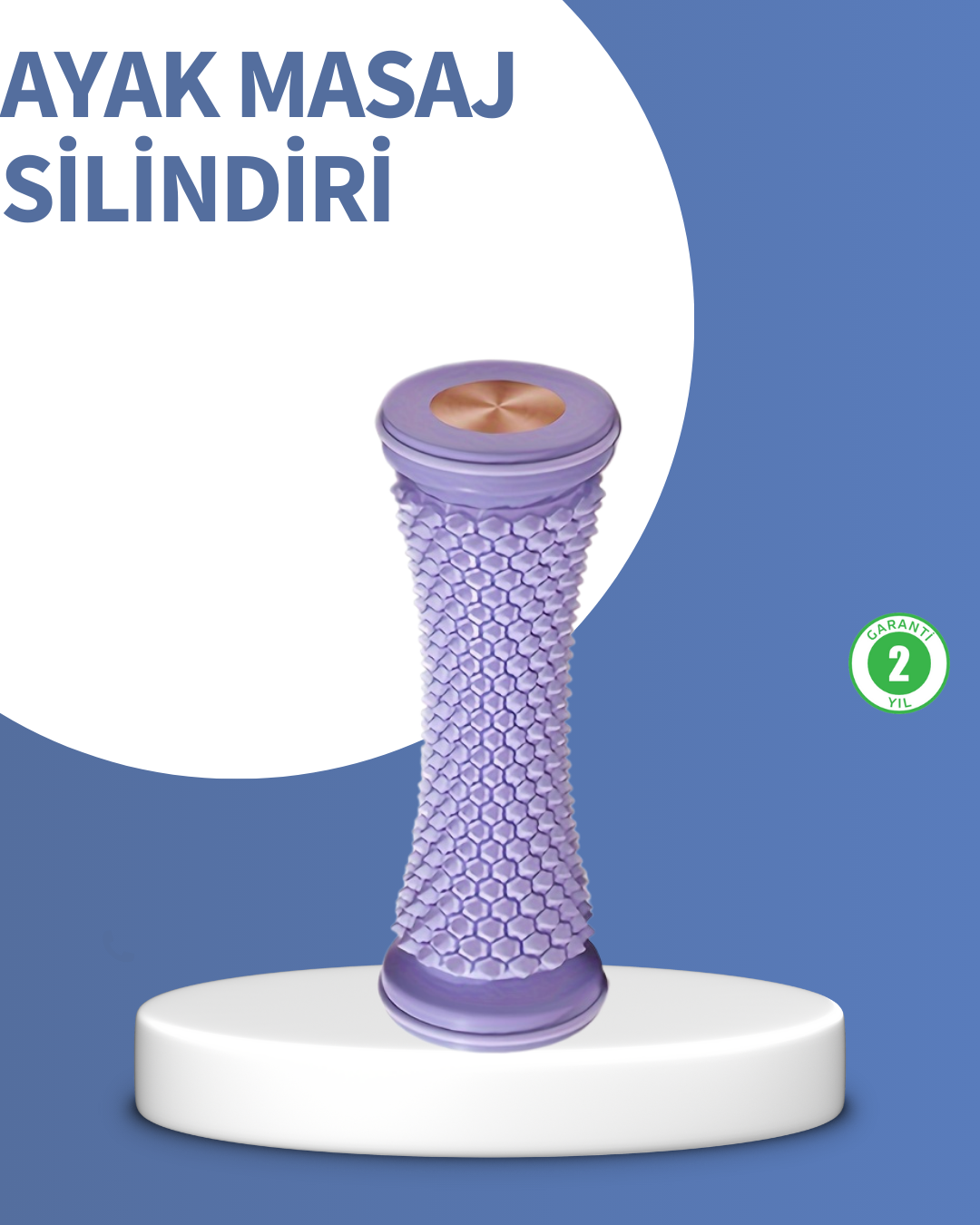 Derin Doku Ayak Masaj Silindiri Plantar Fasiit Topuk Ağrısı İçin