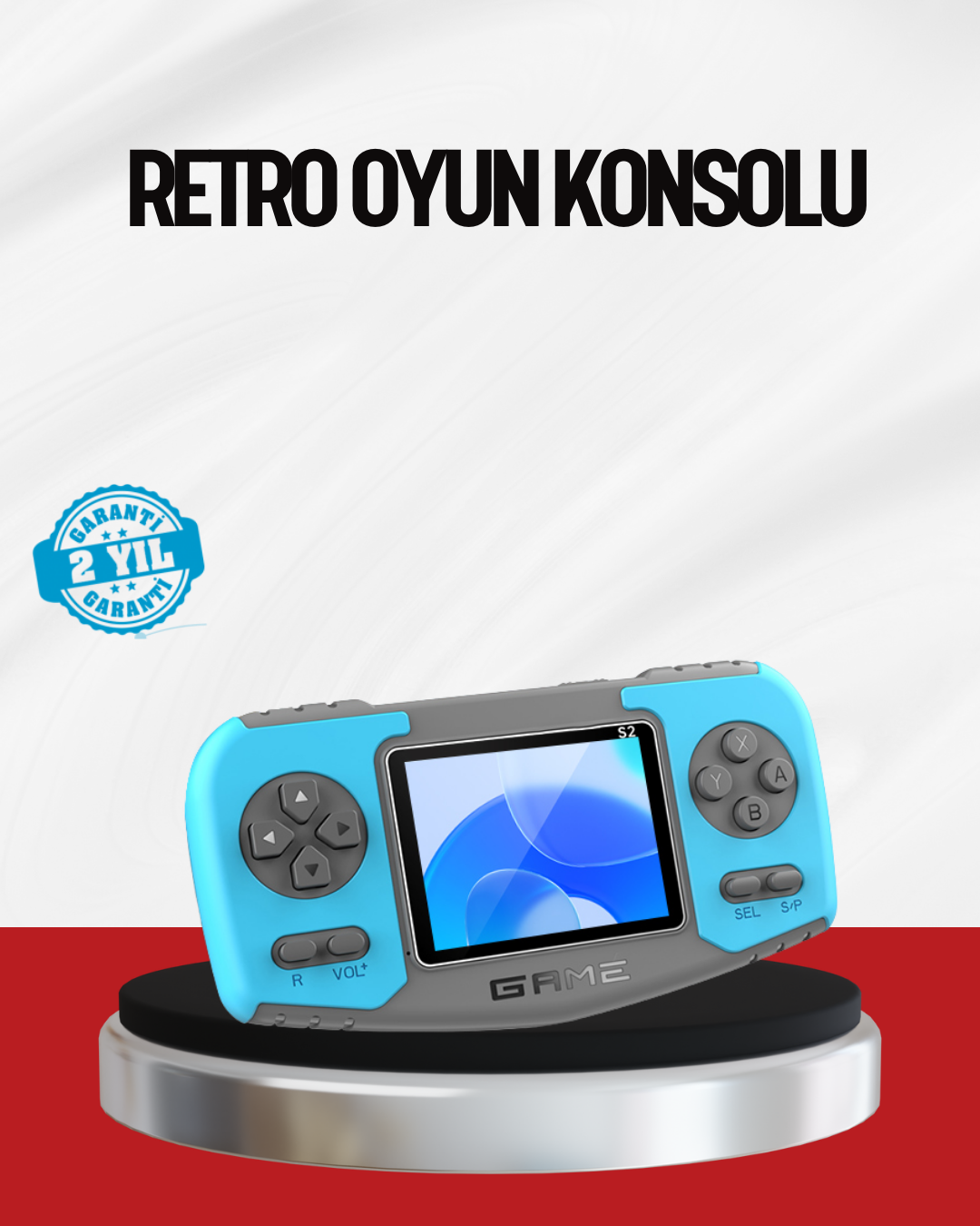 El Tipi Retro Oyun Konsolu Çocuklara Özel Portatif Oyun Makinesi