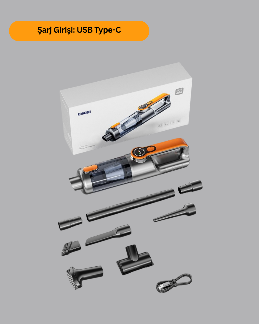 güçlü emiş performansı sayesinde toz