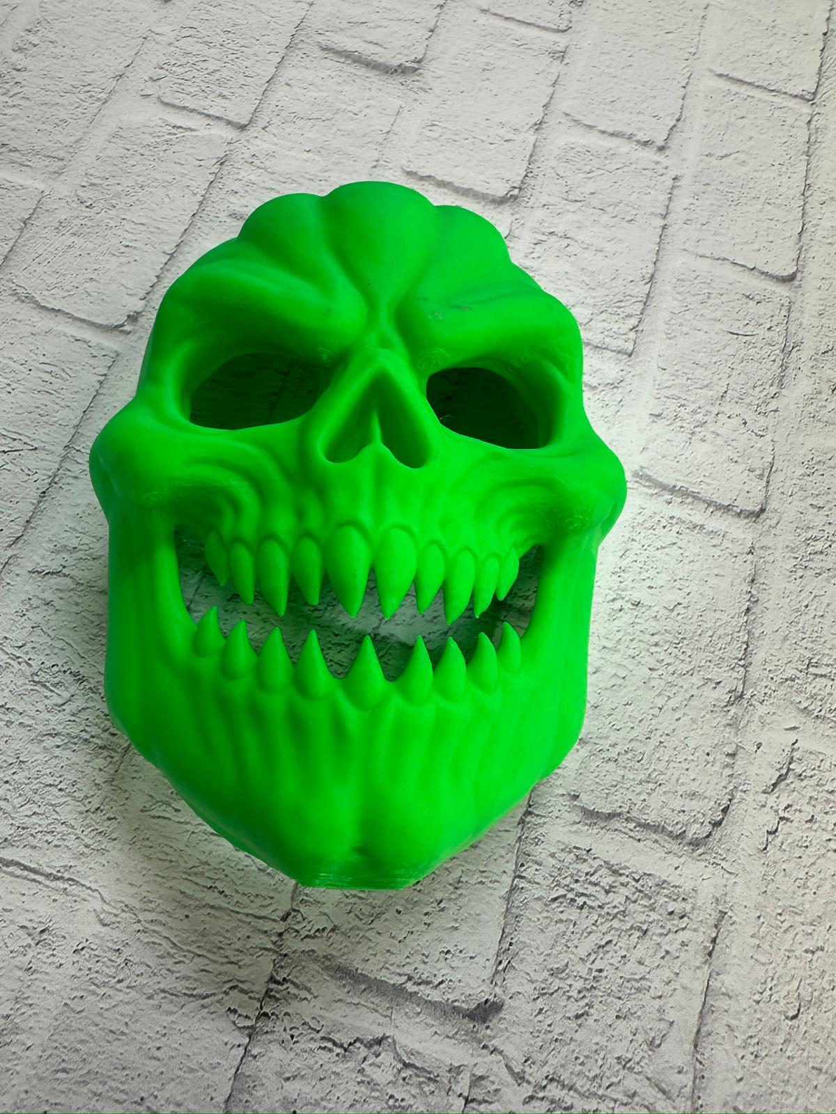 Yeşil Dekoratif Korku Maskesi Duvar Süsü