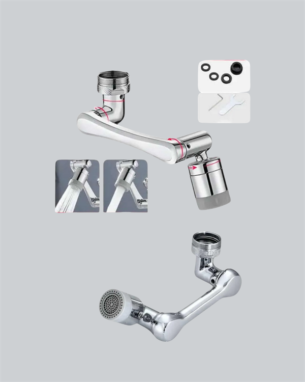 günlük temizlik ve hijyen işlemlerini çok daha kolay ve konforlu hâle getirmek için tasarlanmış yenilikçi bir üründür. Geleneksel muslukların sabit yapısına kıyasla 3 eklemli robotik kol tasarımı sayesinde başlık yukarı