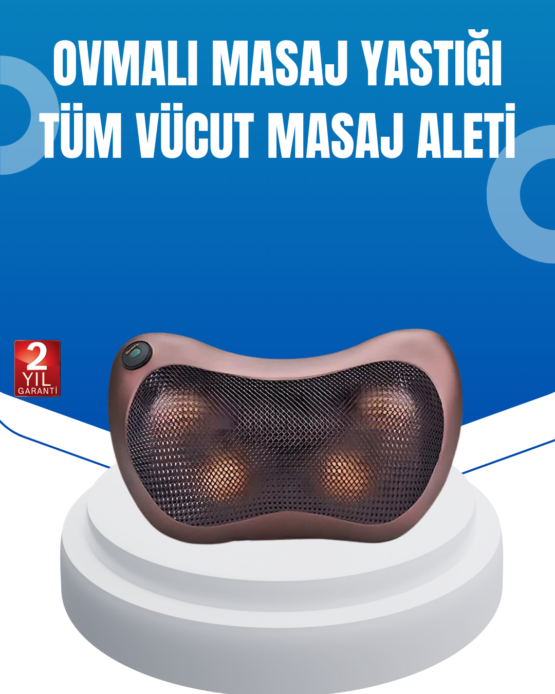 Taşınabilir Yoğurma Masaj Cihazı Boyun Bel Sırt Ayak