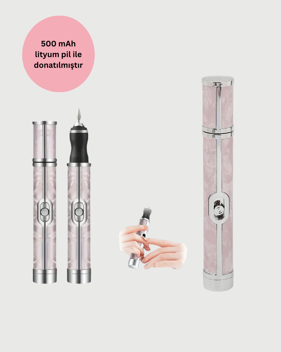 Tek cihazla sayısız işlem yapabilme avantajı sunan bu elektrikli tırnak törpüsü