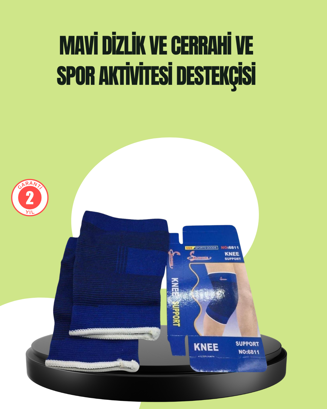 Spor İçin Diz Destek Bandı Anti Kayma Yapısı