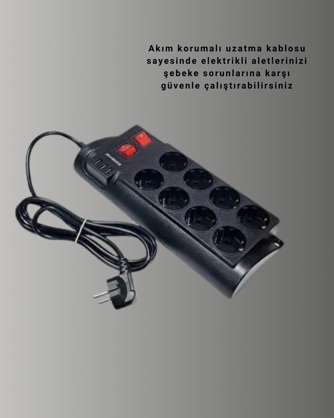 ısıya dayanıklı özel malzemeden üretilmiş güçlü dış gövdesi sayesinde aşırı ısınma ve yangın riskine karşı ekstra koruma sağlar. Termal koruma sistemi