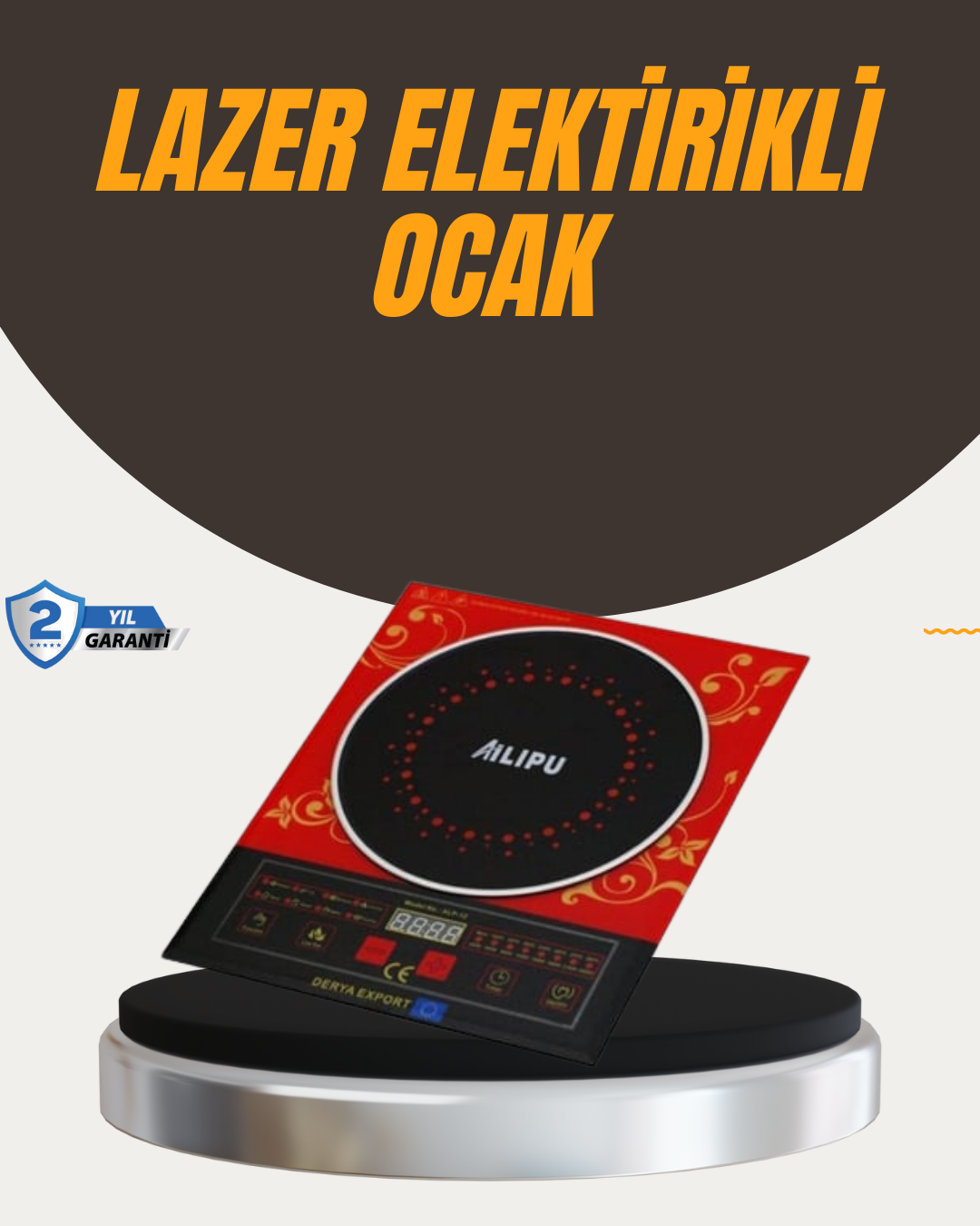 Dokunmatik Kontrollü 2400W Indüksiyon Ocak Zaman Ayarlı