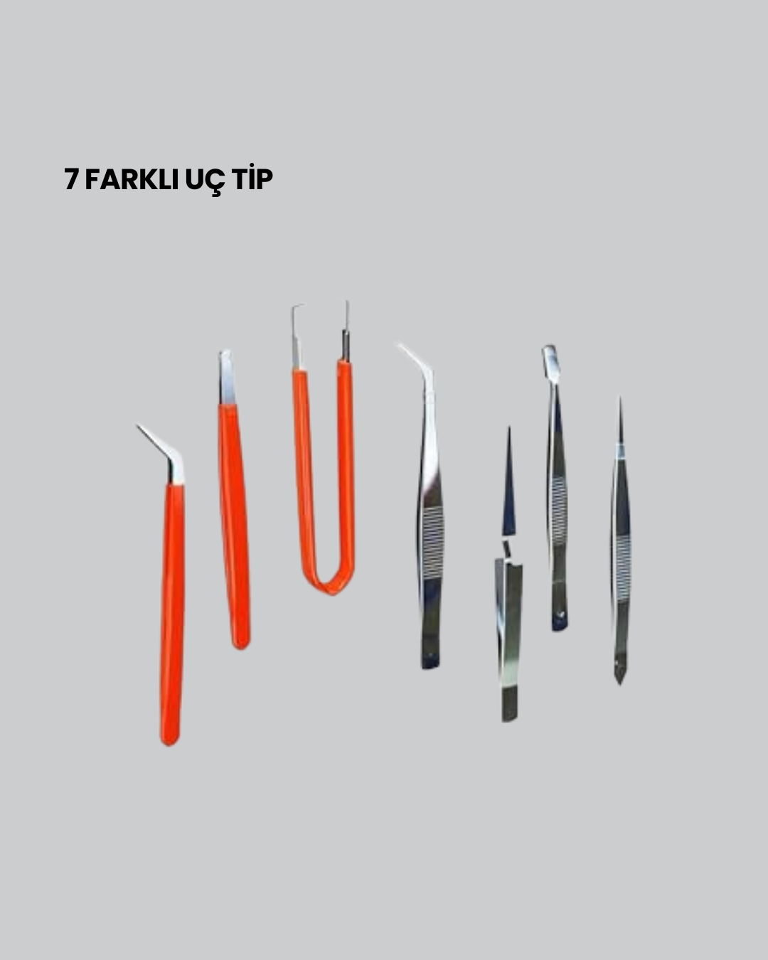 profesyonel teknik işler ve ince tamir uygulamaları için tasarlanmıştır. Her cımbız farklı fonksiyonlara sahip uç yapılarıyla çeşitlilik sunar. Düz uçlu