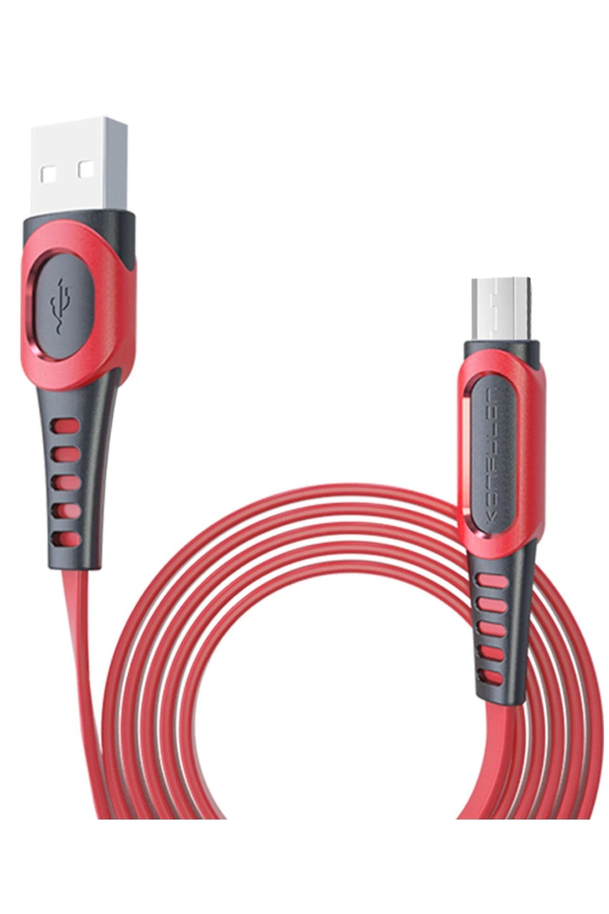 DC01 Süper Hızlı Micro USB Kablo 1M 2.4A - Kırmızı-(5796)