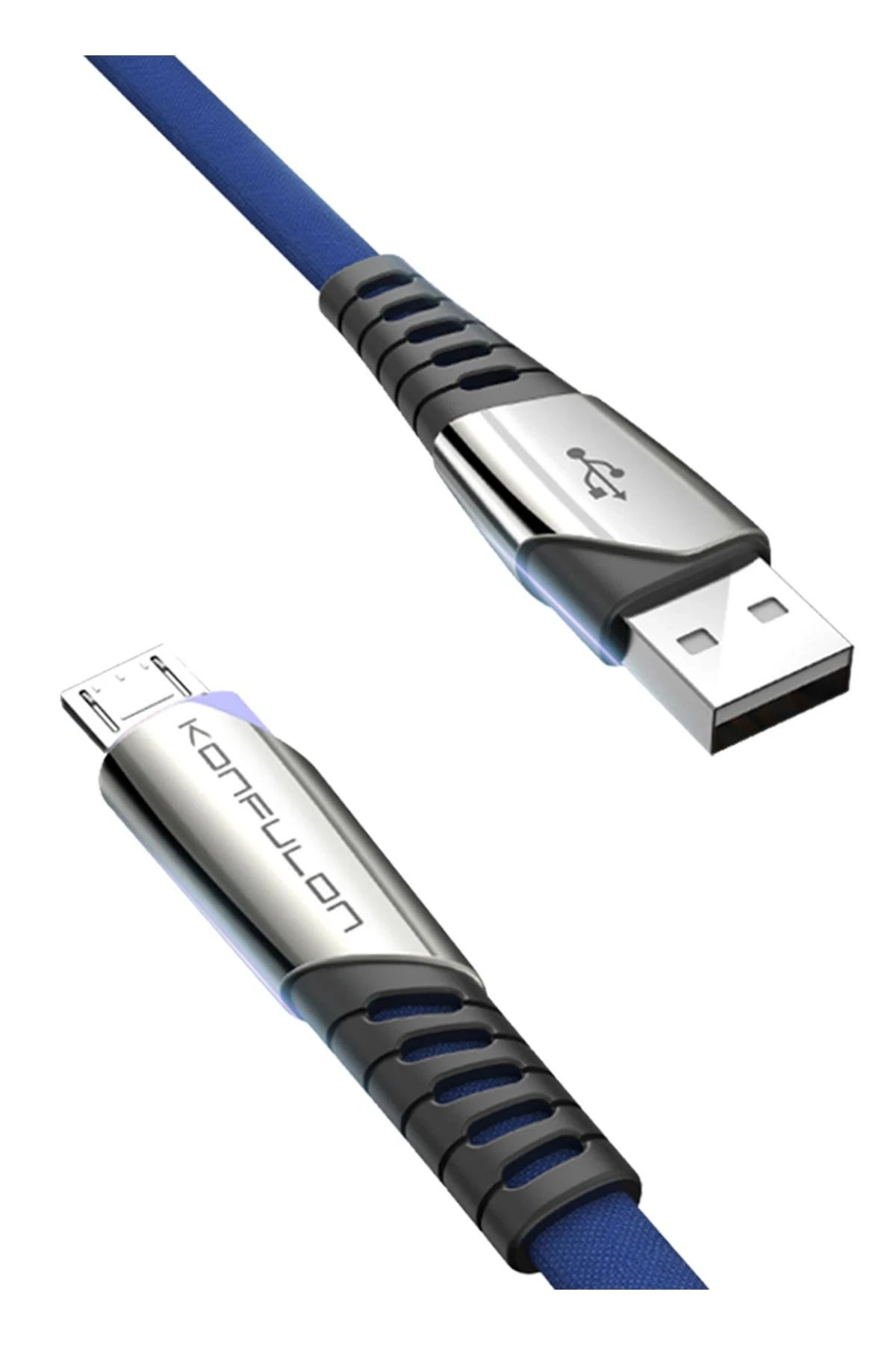 DC16 Micro USB Kablo 1M 2.4A - Mavi-(5796)