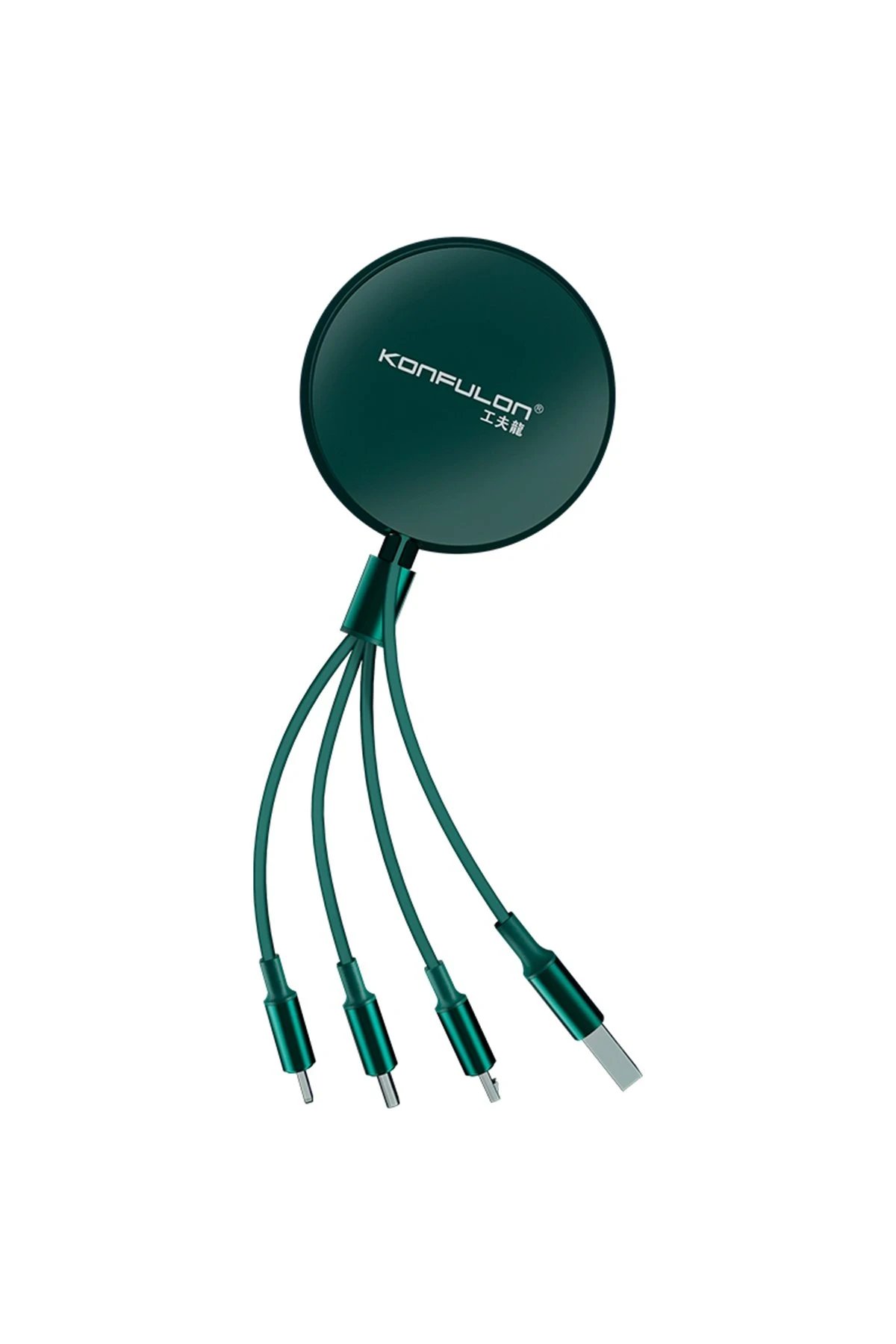 DC44 3in1 66W Kablo - Yeşil-(5796)