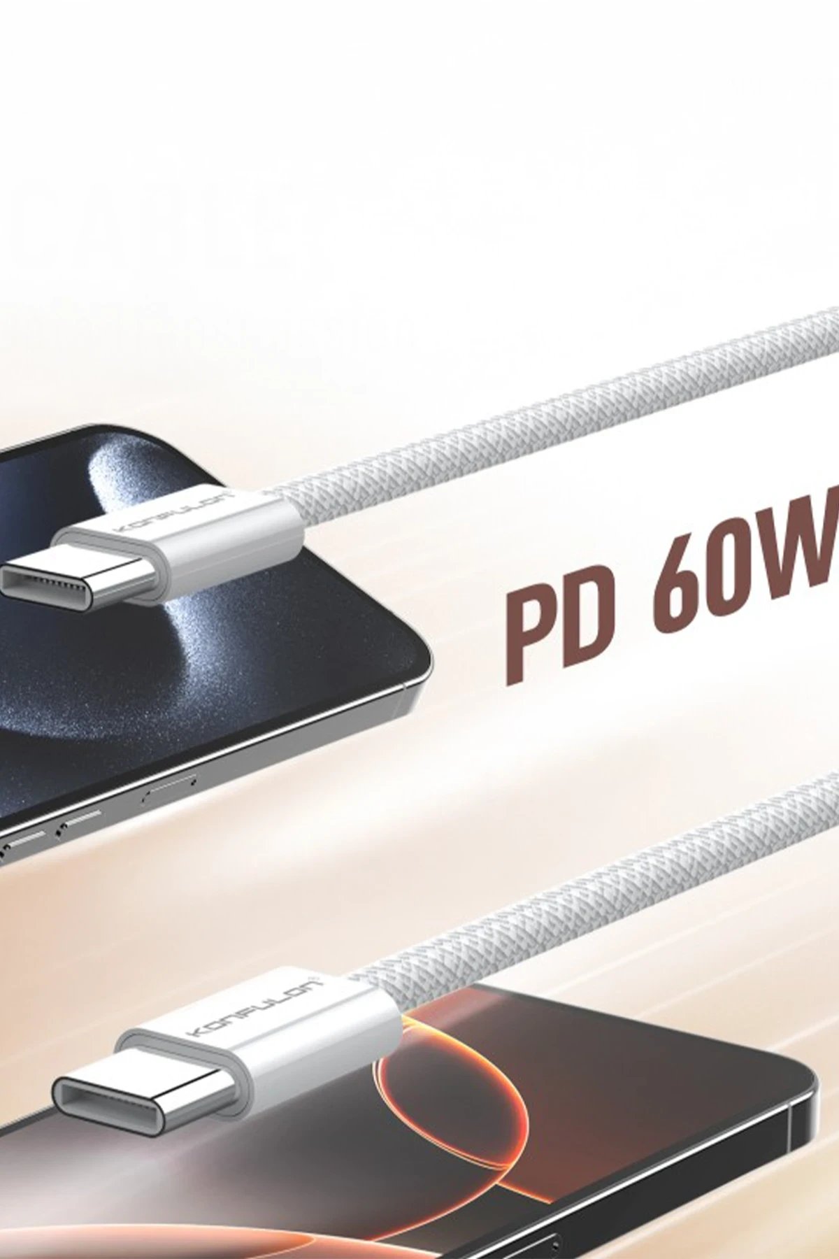 DC82 1M 60W Type-C to Type-C PD Hızlı Şarj Kablo✅ Hızlı ve Güvenilir Şarj: PD 60W güç desteği ile Apple ve Android TYPE-C cihazlarınızı hızlı ve güvenli şekilde şarj edin.✅ Yüksek Veri Transfer Hızı: 480 Mbps'ye kadar veri aktarımı sayesinde dosyalarınızı hızla ve kesintisiz aktarabilirsiniz.✅ Dayanıklı Bakır Çekirdek: Kalın ve kaliteli bakır tel çekirdeği