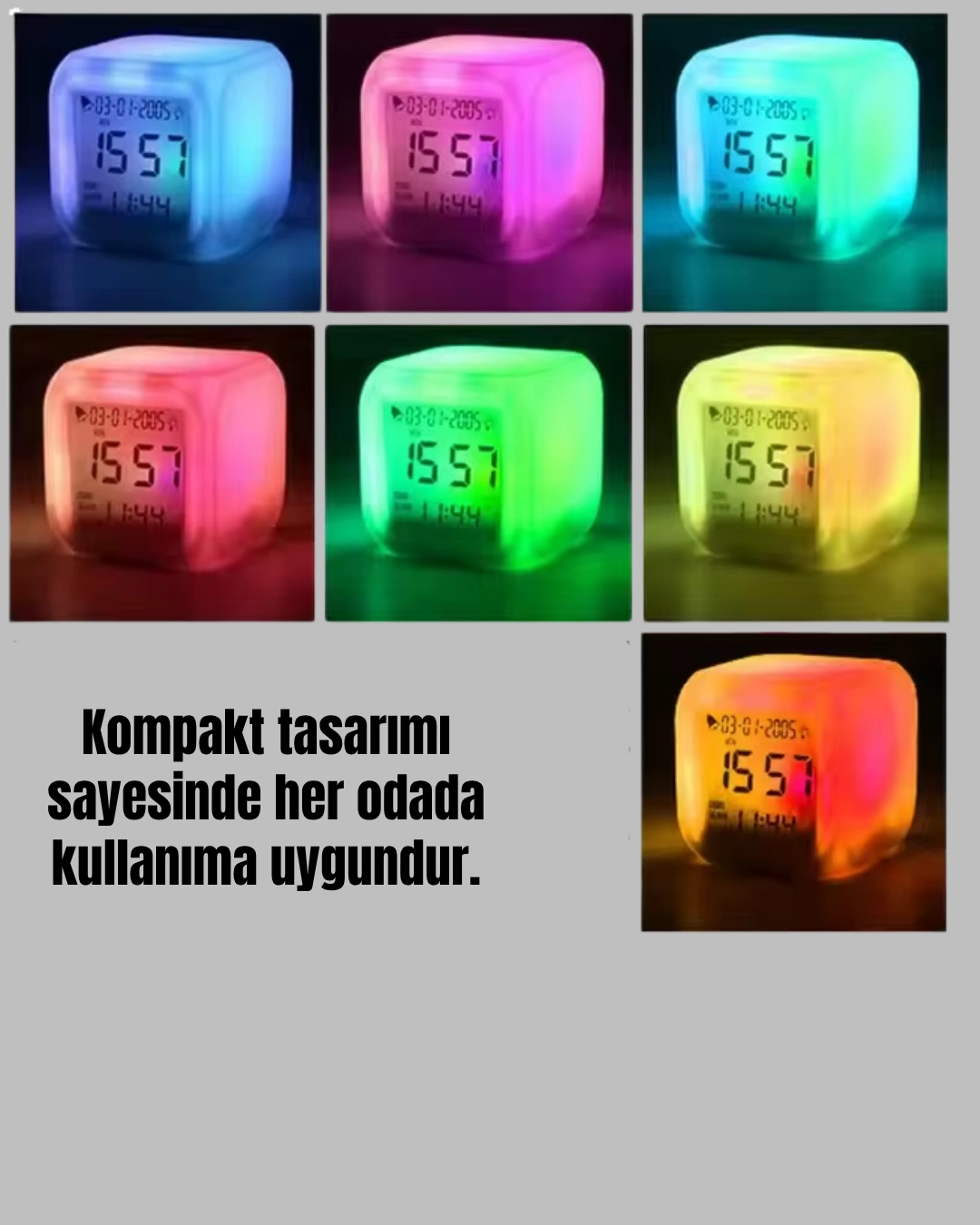 7 Renk Led Isikli Alarmli Dijital Kup Masa Saati Termometreli 383967727 Sw1080sh1350 700x875 7 Renk LED Işıklı Alarmlı Dijital Küp Masa Saati Termometreli najmaddin.com işlevselliği ve estetik tasarımı bir araya getirir. Kompakt 8x8x8 cm ölçüleri ile masa