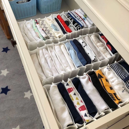 8 Bölmeli Dolap Ve Çekmece Içi Düzenleyici Akordiyon Organizer L-00517 (6 Adet)