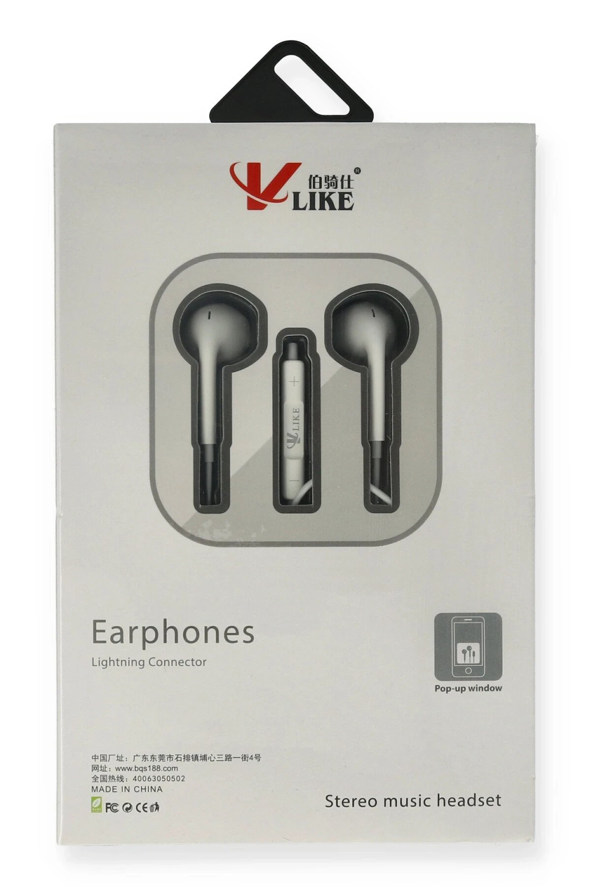 Vlike VK i7 Lightning Bluetooth Kablolu Kulaklık-(5796)