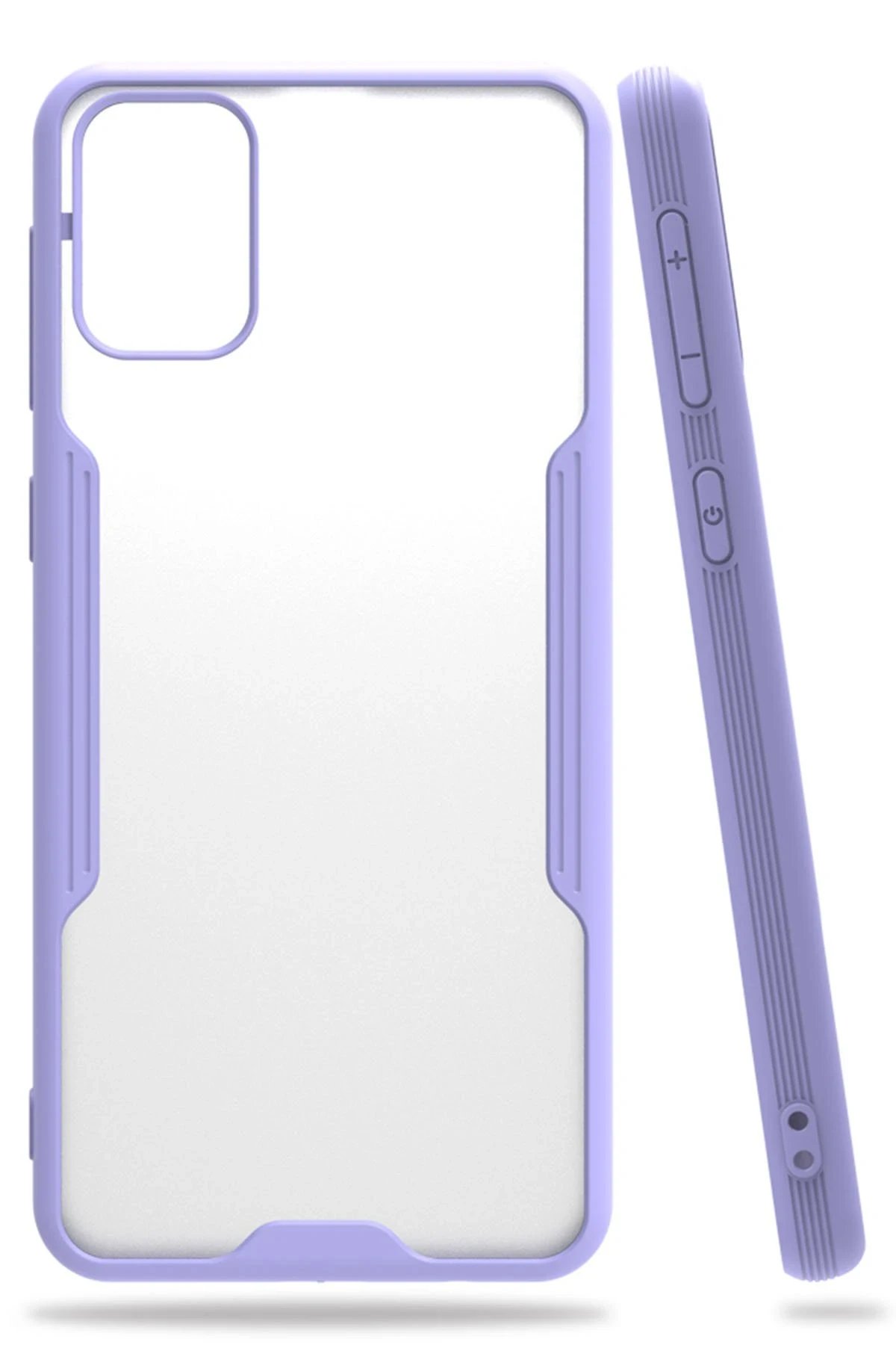 Samsung Galaxy M31 Kılıf Platin Silikon - Lila-(5796)