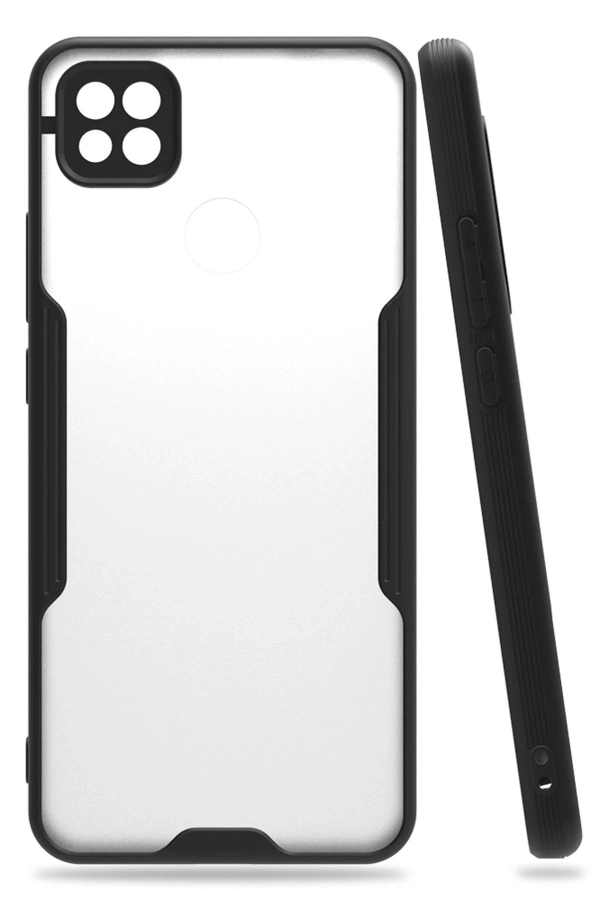 Xiaomi Redmi 9C Kılıf Platin Silikon - Siyah-(5796)