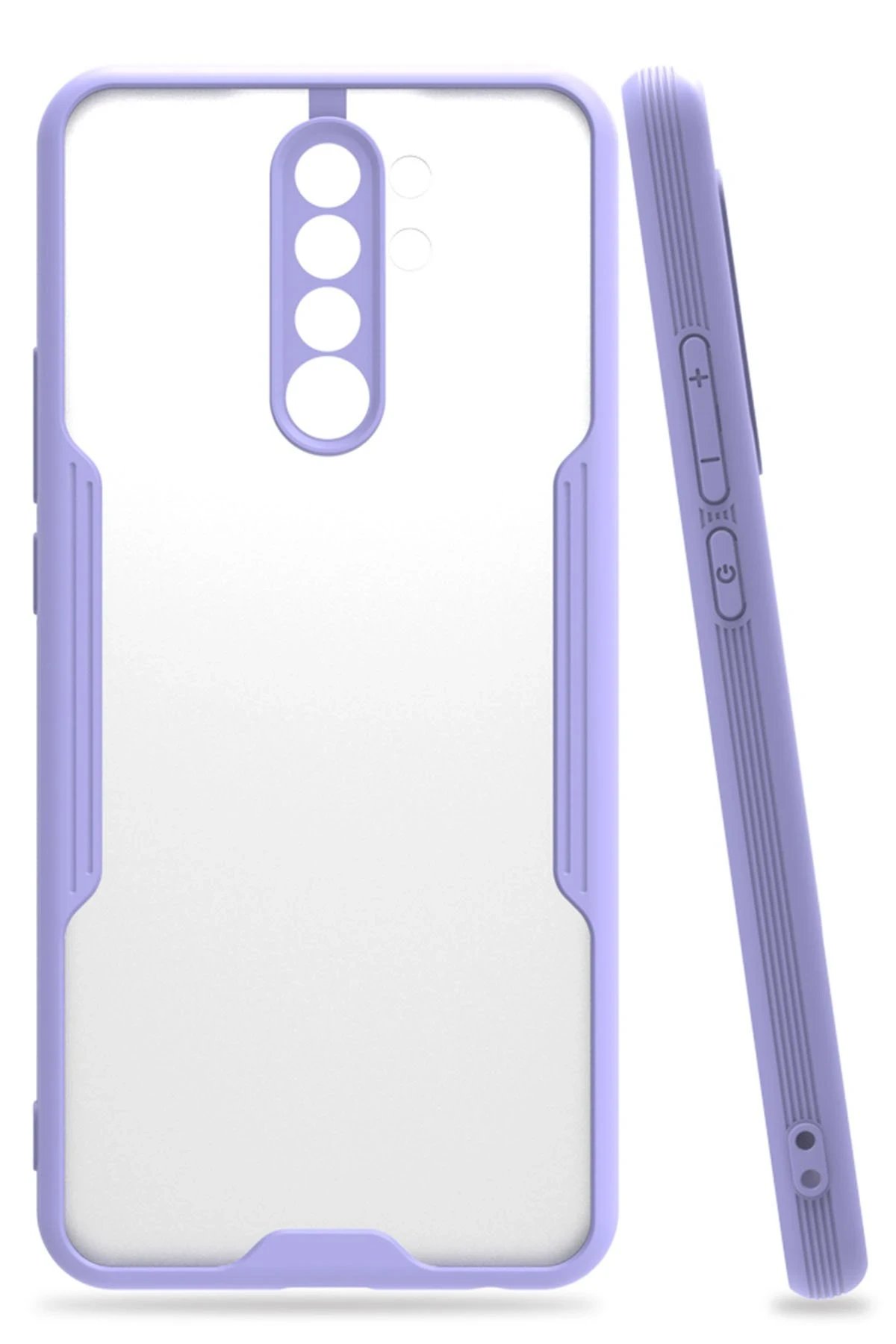 Xiaomi Redmi Note 8 Pro Kılıf Platin Silikon - Lila-(5796)